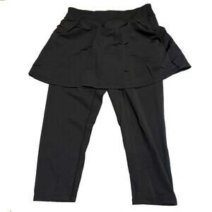 Anivivo Black Skirted Activewear Leggings Women's XL